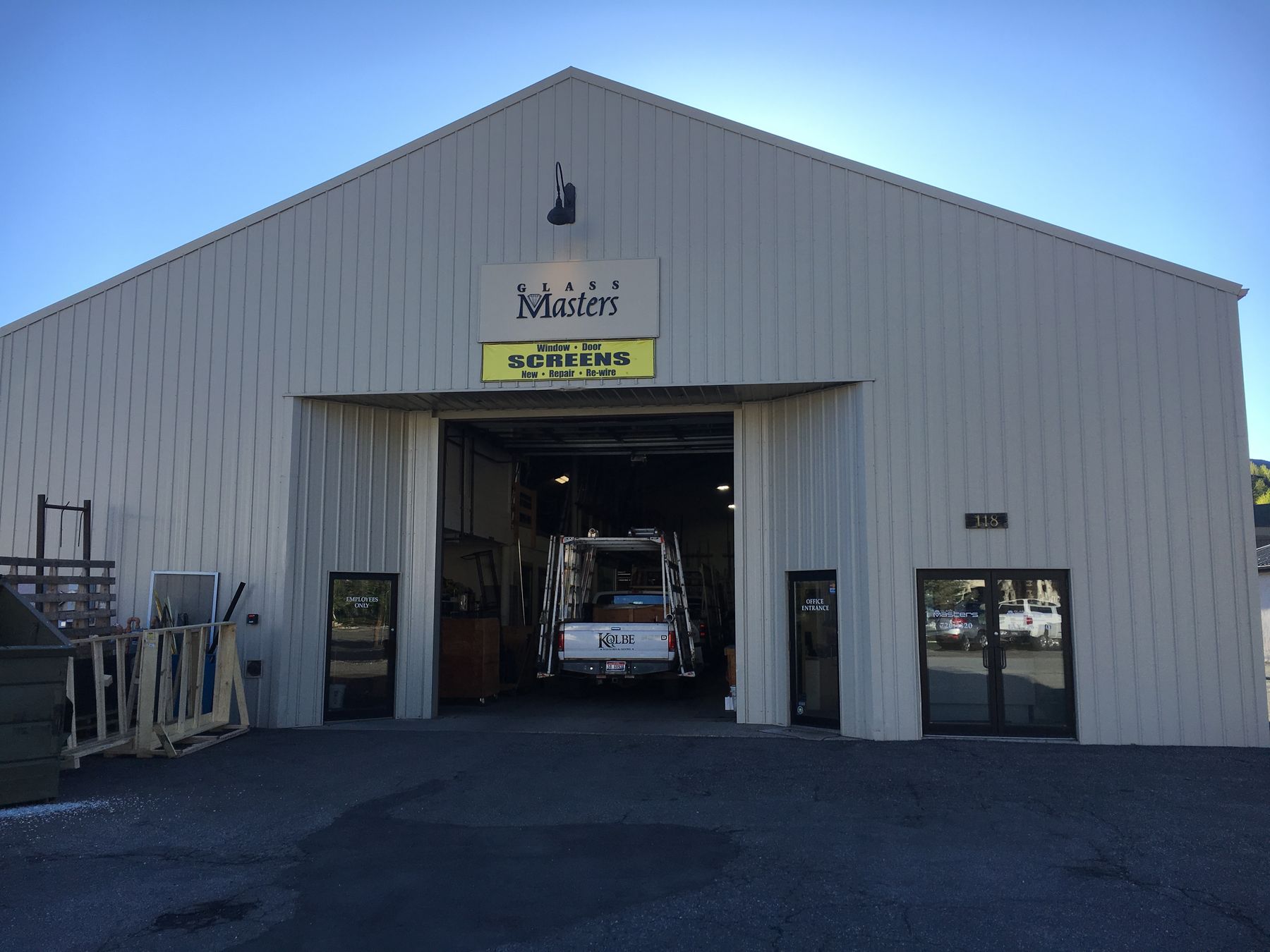 The Glass Masters shop at 118 Lewis Street, Ketchum