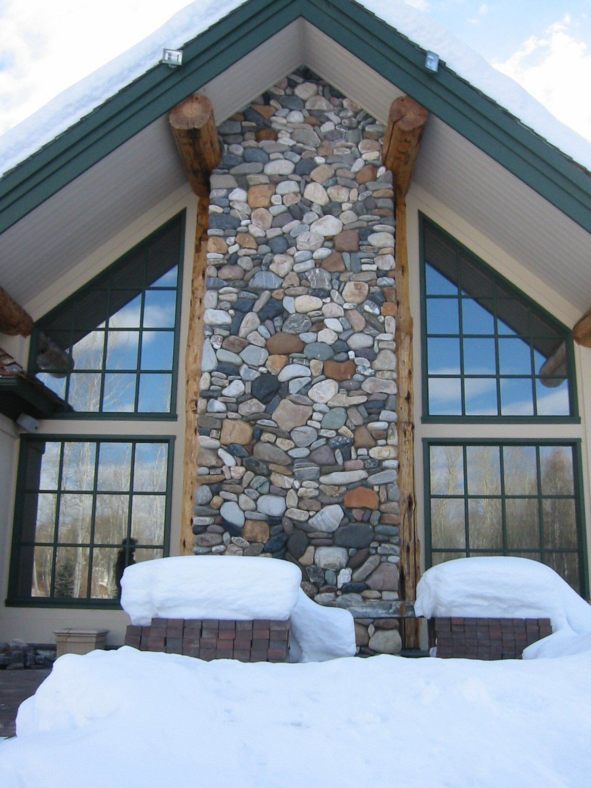 A Wood River Valley home after a winter storm